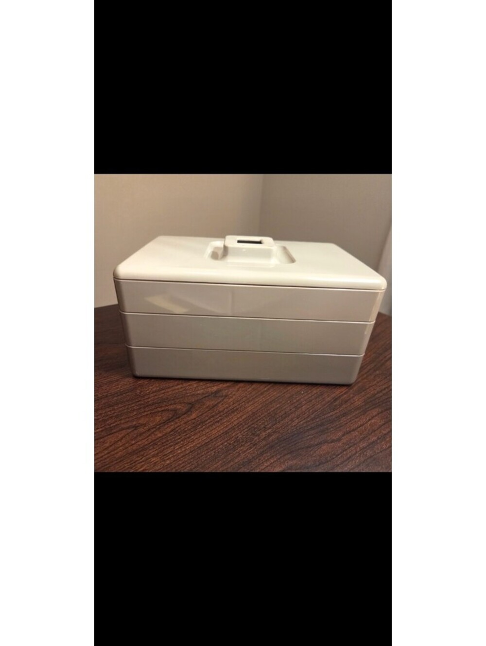 Vintage Tan Tupperware Stackable Organizer